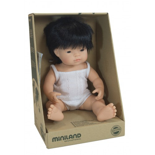 Minland Asian Boy Doll 38cm