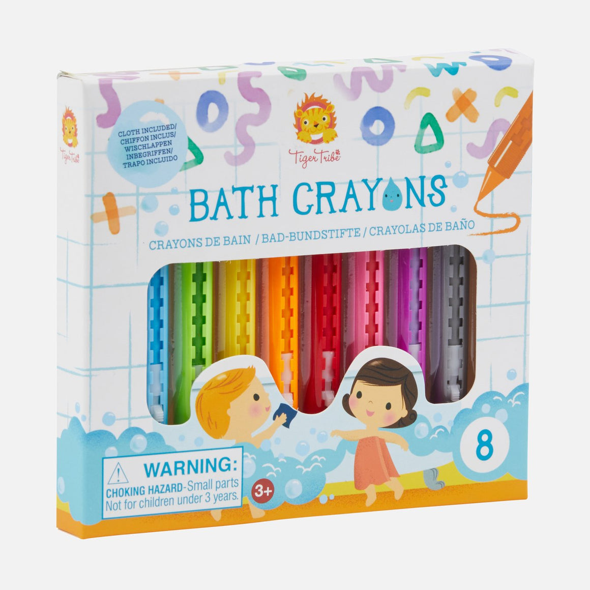 Colourful bath crayons