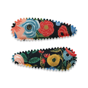 Set of two floral hair clips