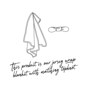 diagram of jersey swaddle and bow