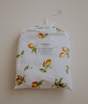 Lemon Fitted Cot Sheet