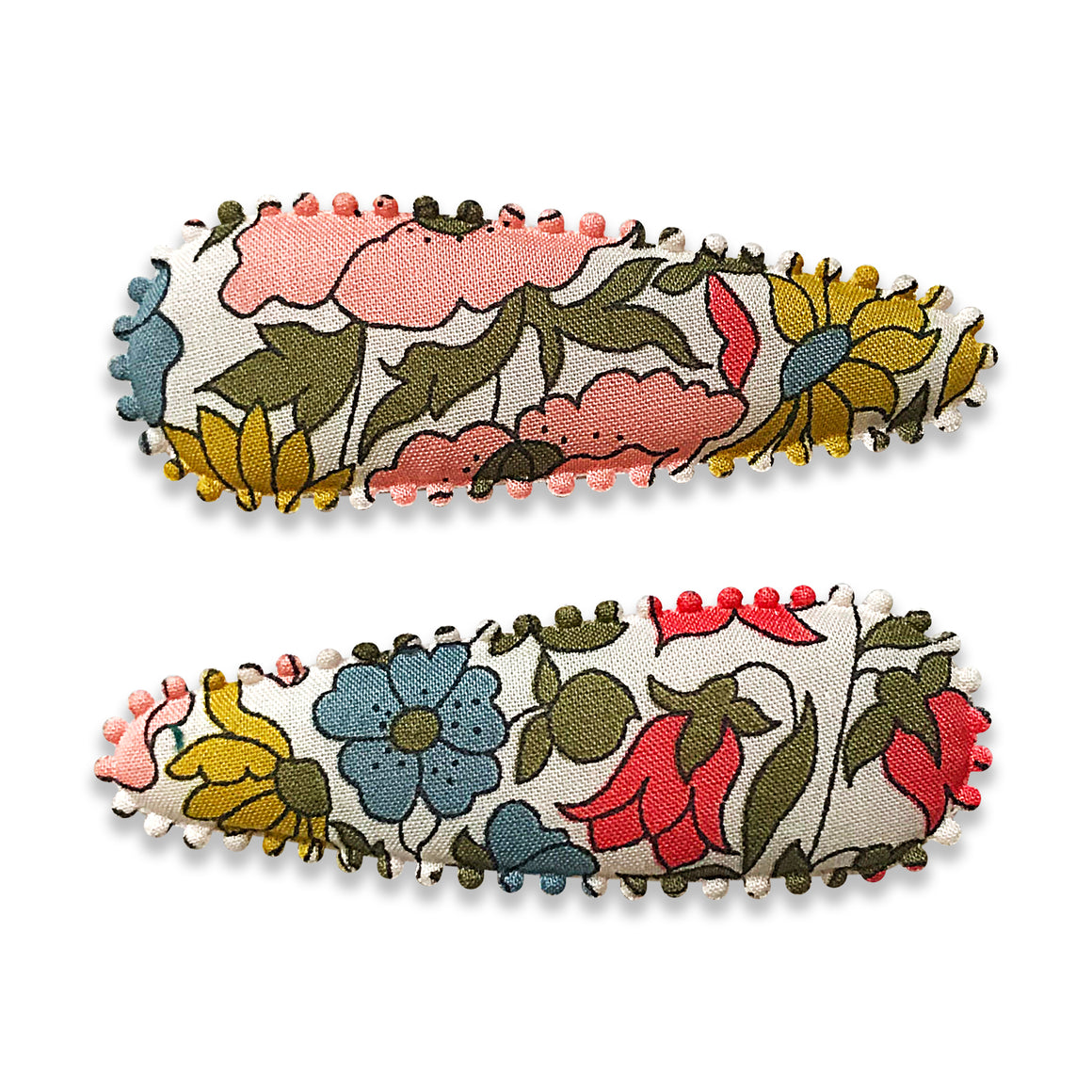 Set of two floral hair clips