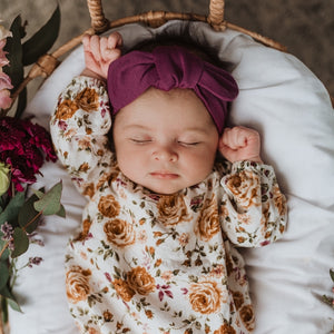 Mulberry Headband on baby girl