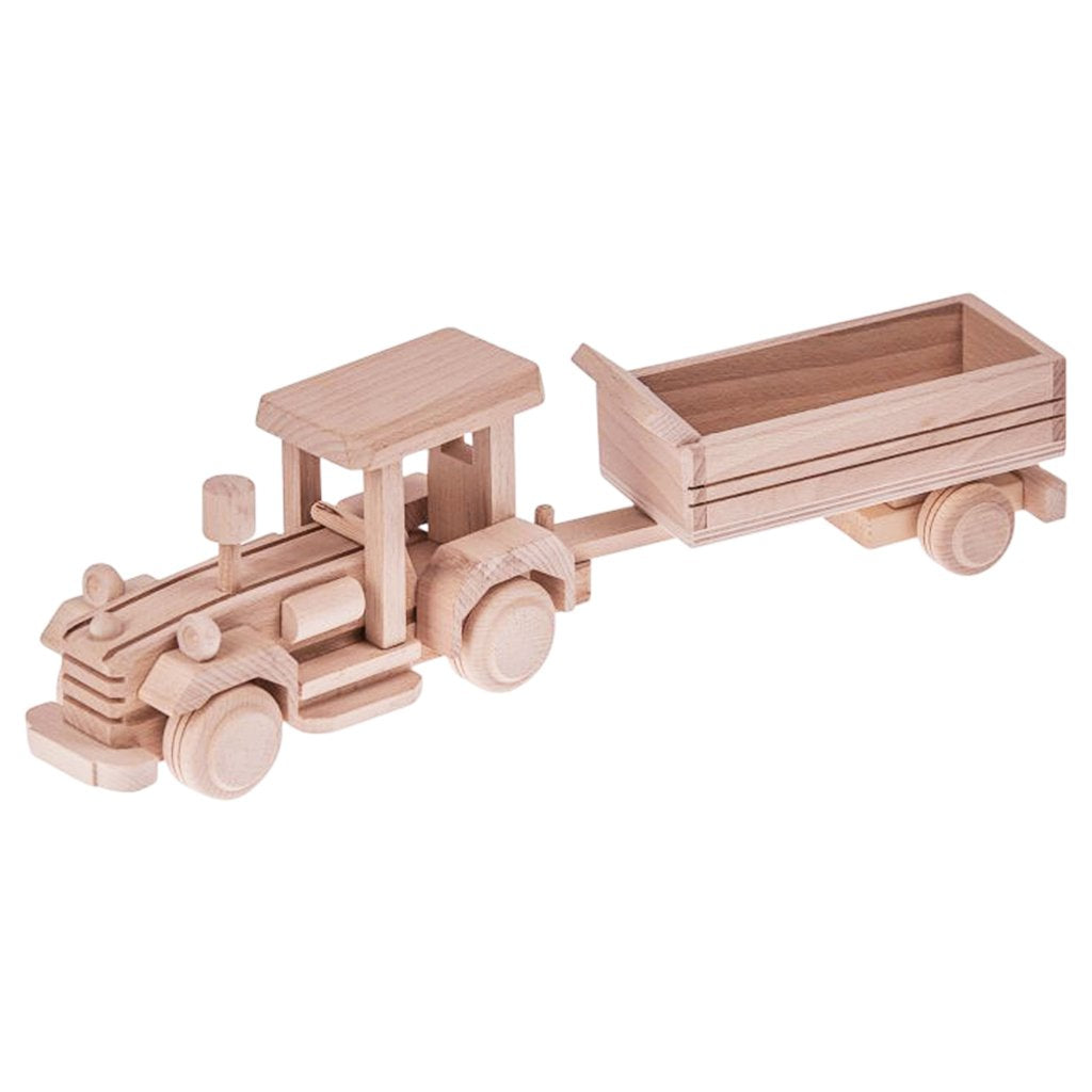 Wooden Tractor with trailor