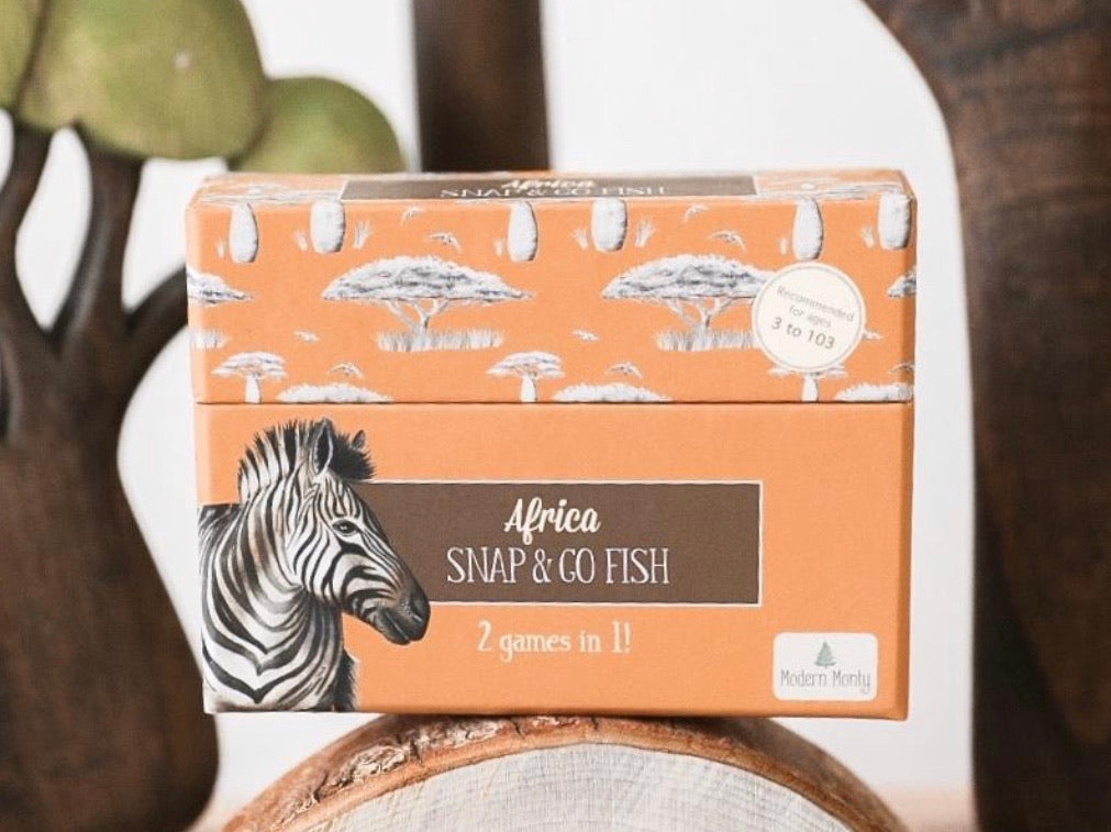 african animal snap and go fish